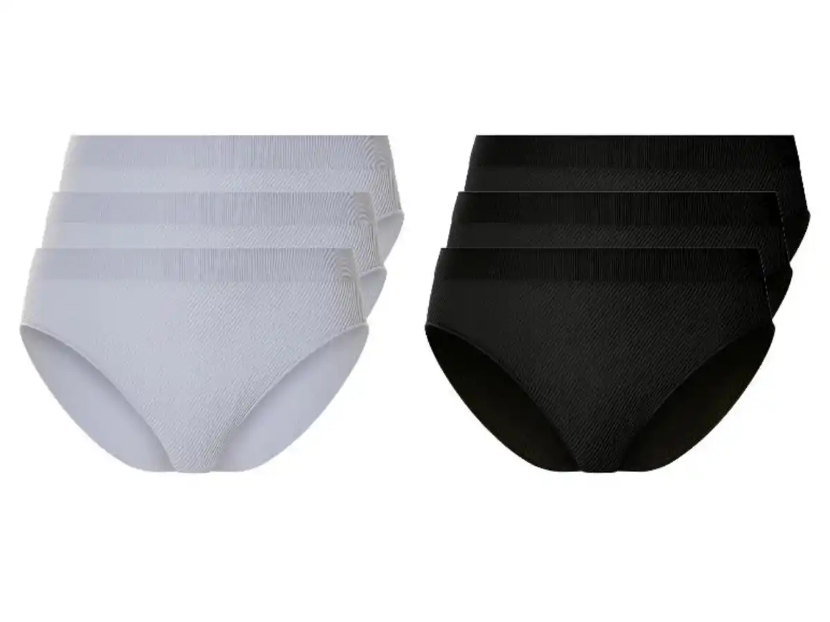 Bild 1 von esmara® Damen Slips, 3 Stück, in modischer Ripp-Qualität