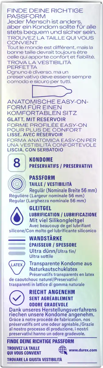 Bild 3 von Durex Hautnah Extra Feucht Kondome