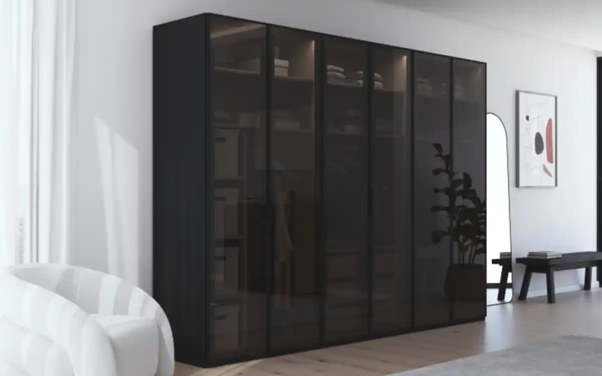 Bild 1 von Drehtürenschrank Ajana Scale Spin, schwarz