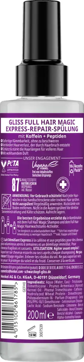 Bild 2 von Gliss Full Hair Magic Express-Repair-Spülung, 200 ml