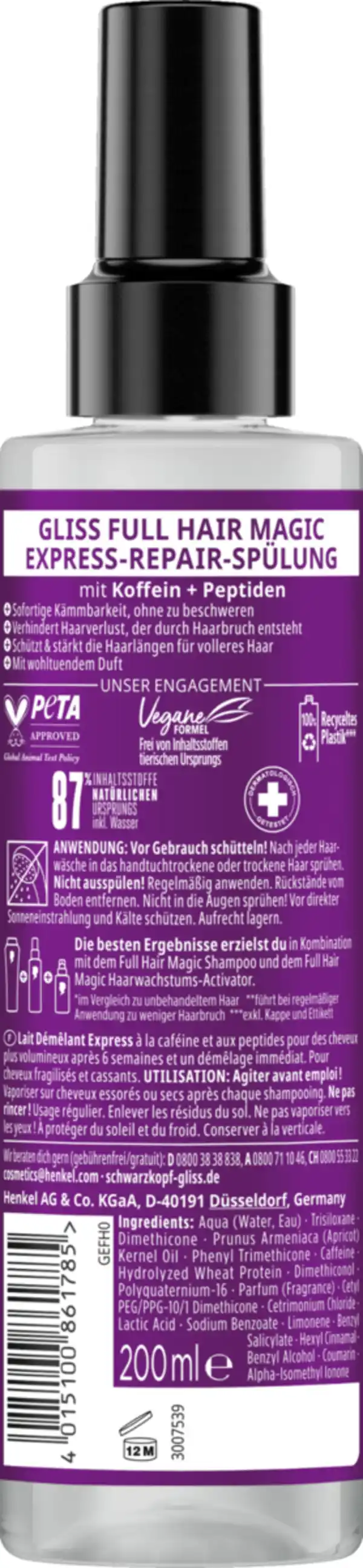 Bild 2 von Gliss Full Hair Magic Express-Repair-Spülung, 200 ml