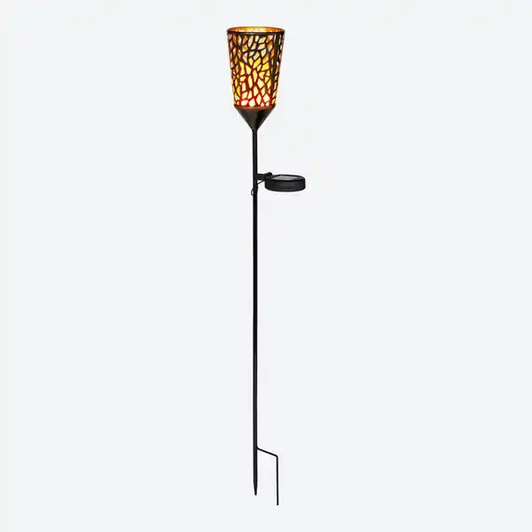 Bild 1 von Solar-Stab mit Flammeneffekt, Höhe ca. 84cm