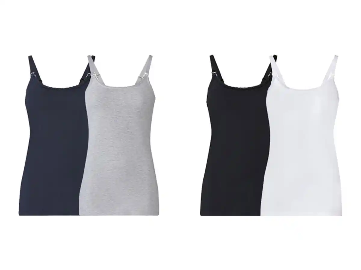 Bild 1 von esmara® Damen Still-Tops, 2 Stück, mit hohem Baumwollanteil