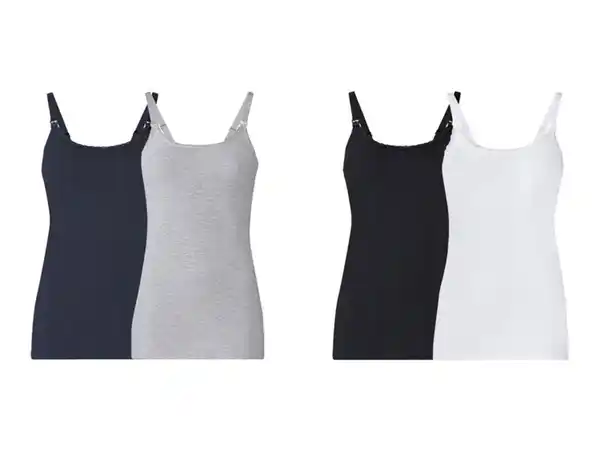Bild 1 von esmara® Damen Still-Tops, 2 Stück, mit hohem Baumwollanteil