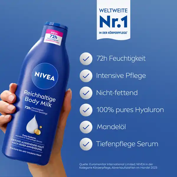 Bild 4 von NIVEA Reichhaltige Body Milk, 400 ml