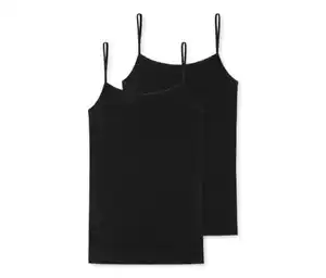 2 SCHIESSER Tops, schwarz