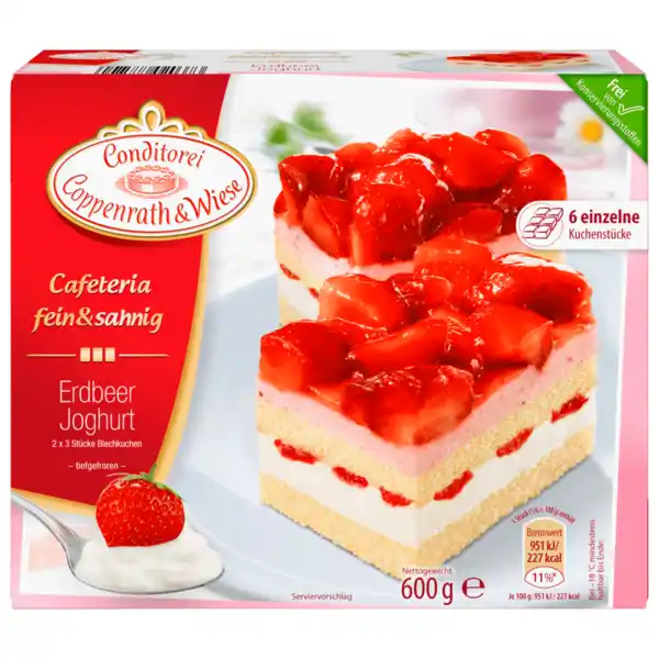 Bild 1 von Coppenrath & Wiese Blechkuchen Erdbeer-Joghurt 600g