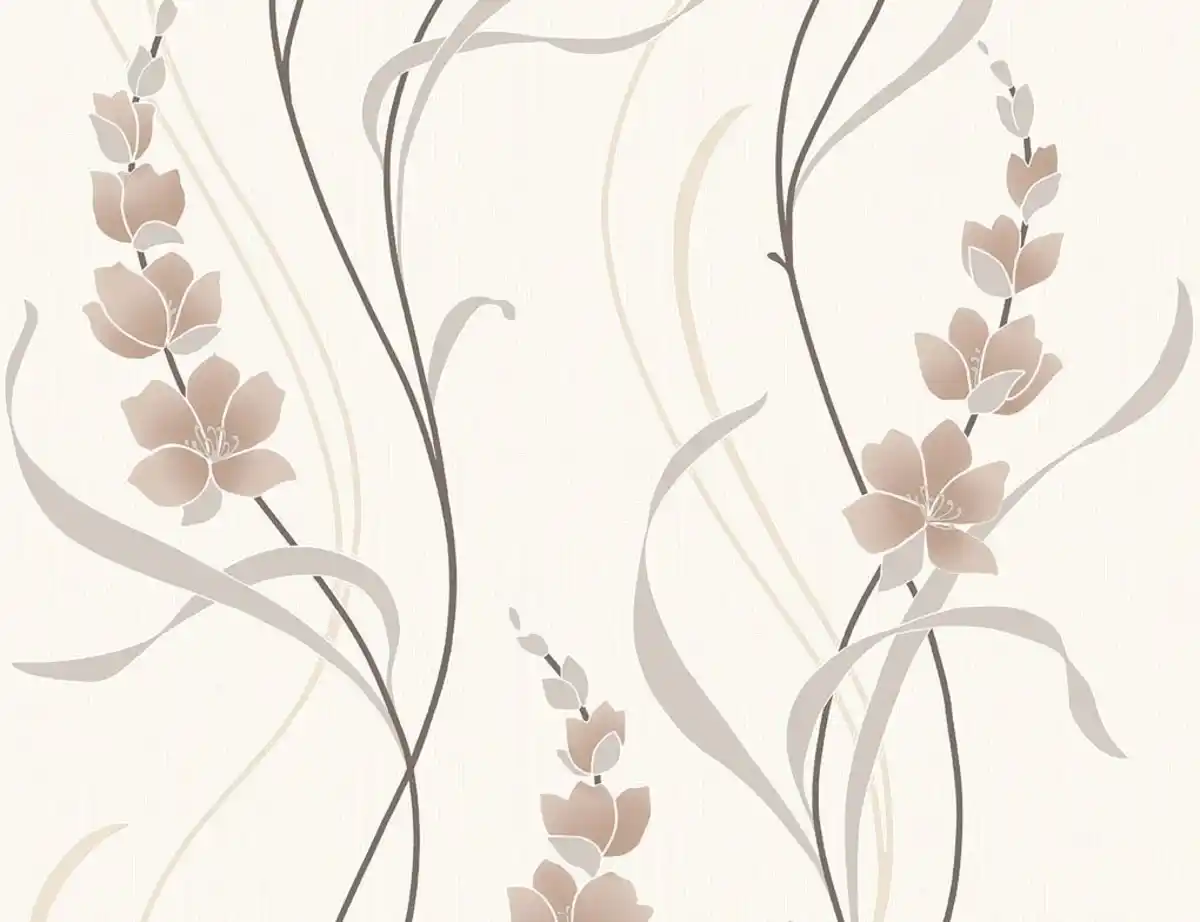 Bild 1 von Vinyltapete Blumenranke