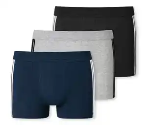 3 SCHIESSER Shorts, grau meliert