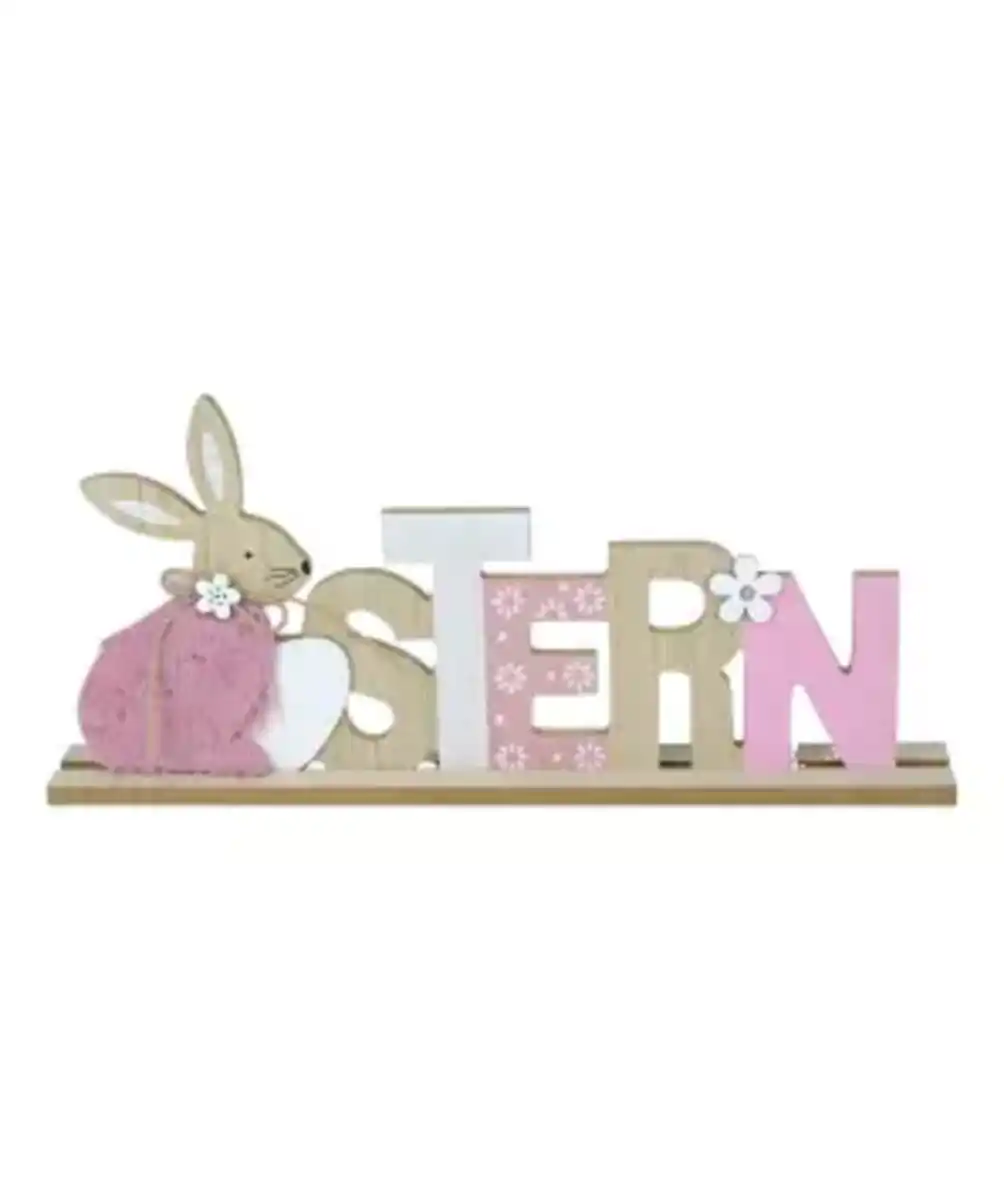 Bild 1 von Deko-Schriftzug Ostern, rosa