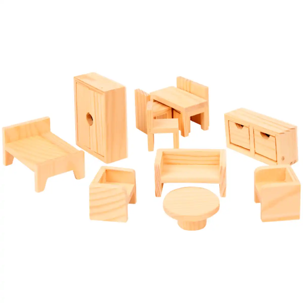 Bild 1 von Hobby Flora Puppenhausmöbel aus Holz