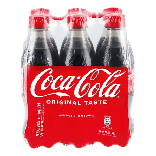 Bild 1 von Coca Cola 6 x 0,33 Liter PET Flasche