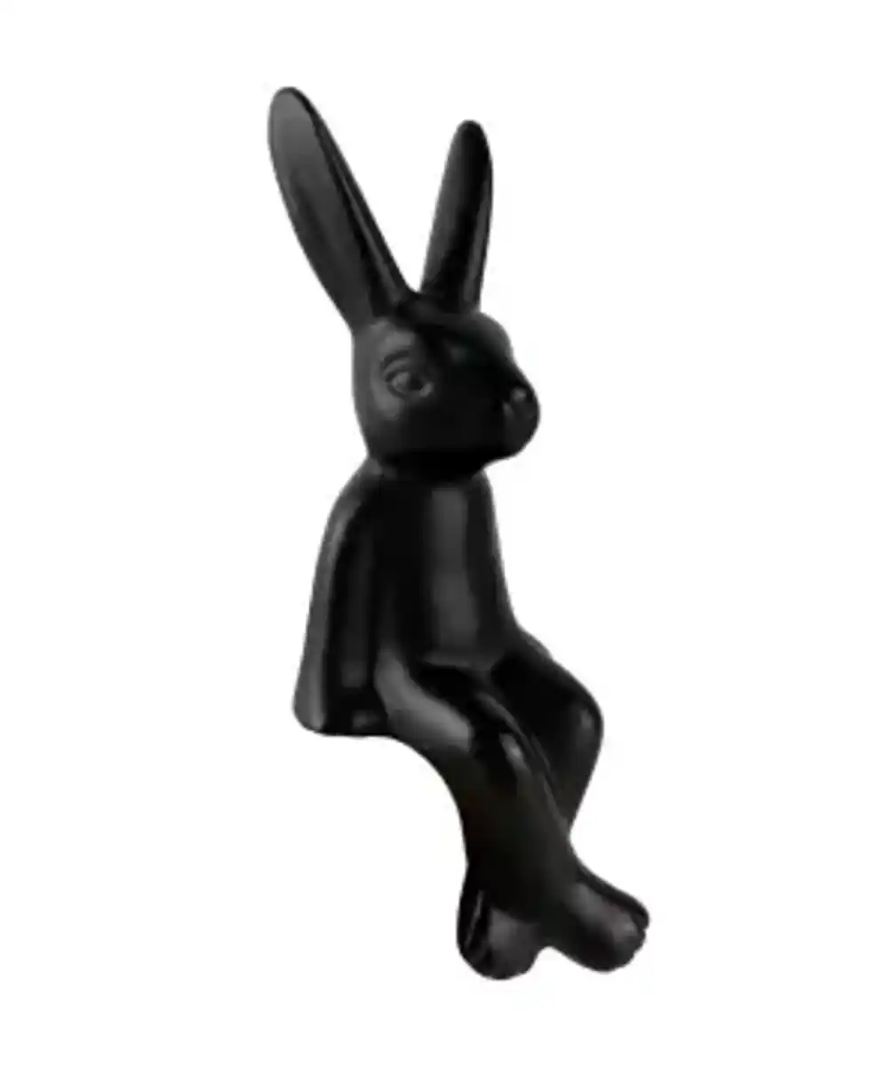 Bild 1 von Deko-Hase Ostern, schwarz