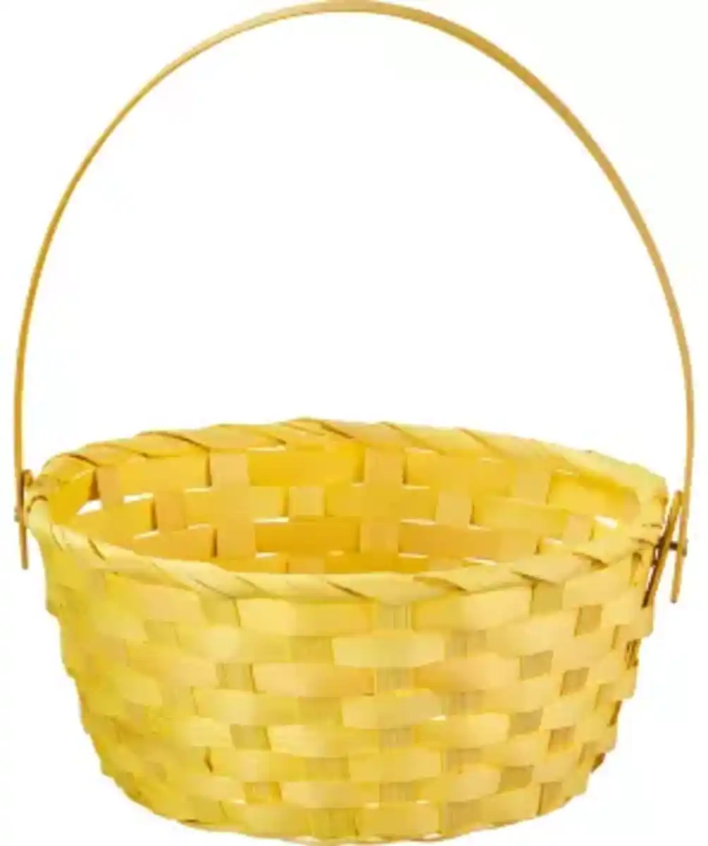Bild 1 von Geflochtenes Osterkörbchen, gelb
