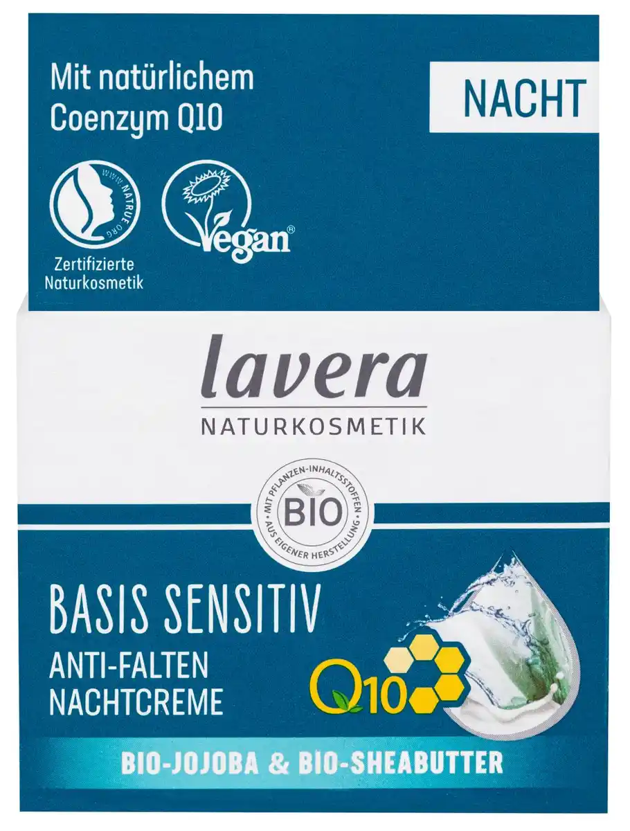 Bild 1 von LAVERA Anti-Falten-Nachtcreme Q10 Basis Sensitiv, 50-ml-Tiegel