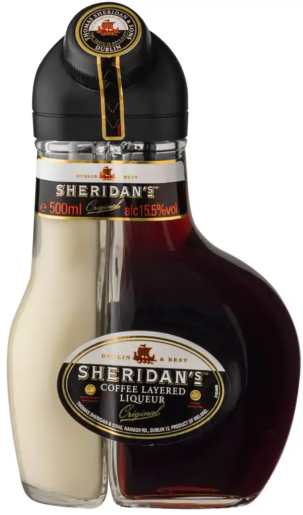 Bild 1 von SHERIDAN'S Coffee Layered Liqueur, 0,5-l-Fl.