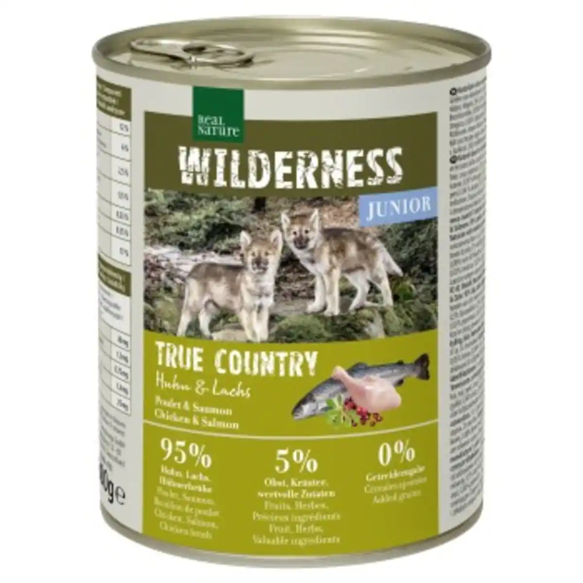 Bild 1 von REAL NATURE WILDERNESS Nassfutter für Hunde Junior True Country Huhn & Lachs 6x800 g