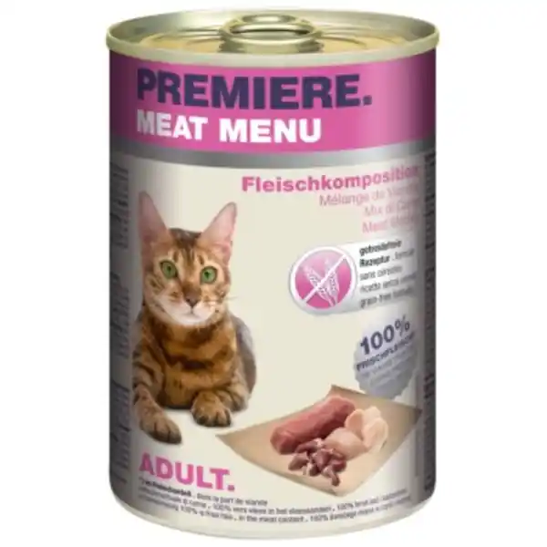 Bild 1 von PREMIERE Meat Menu Adult Fleischkomposition 6x400 g