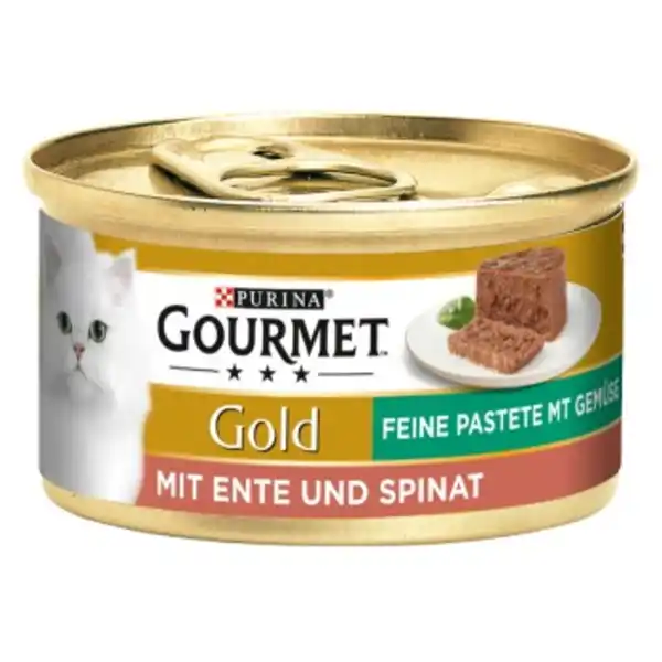 Bild 1 von GOURMET Gold Feine Pastete 12x85g Ente & Spinat