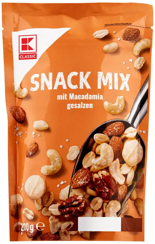 Bild 1 von K-CLASSIC Snack-Mix, 200-g-Packg.