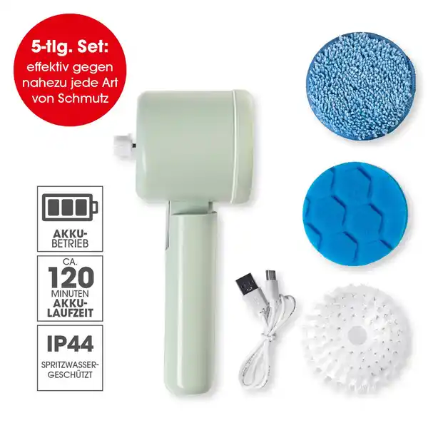 Bild 3 von Akku- Reinigungs- Bürste 4 tlg.