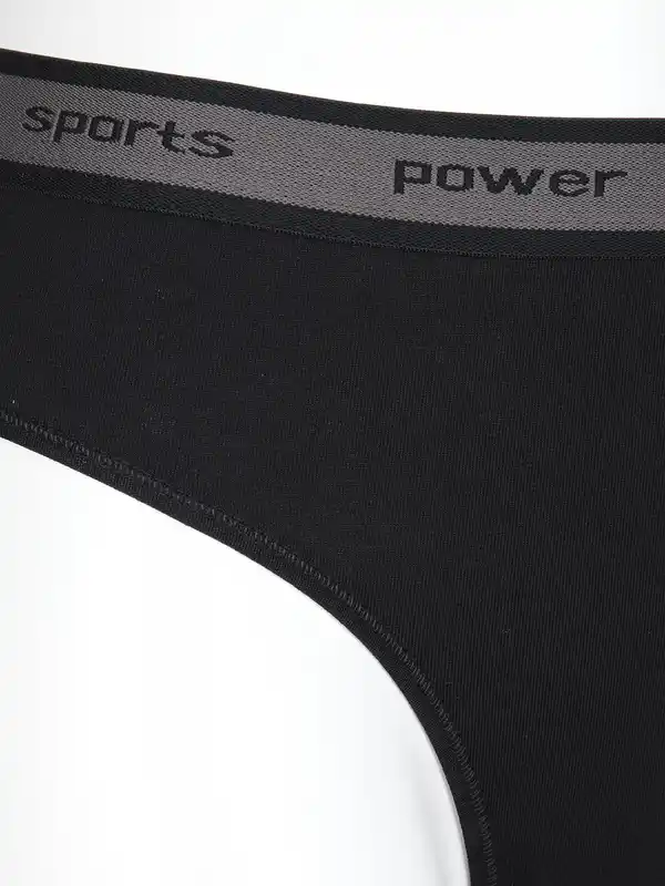Bild 3 von Damen Slip 2er Pack Powersport Schwarz