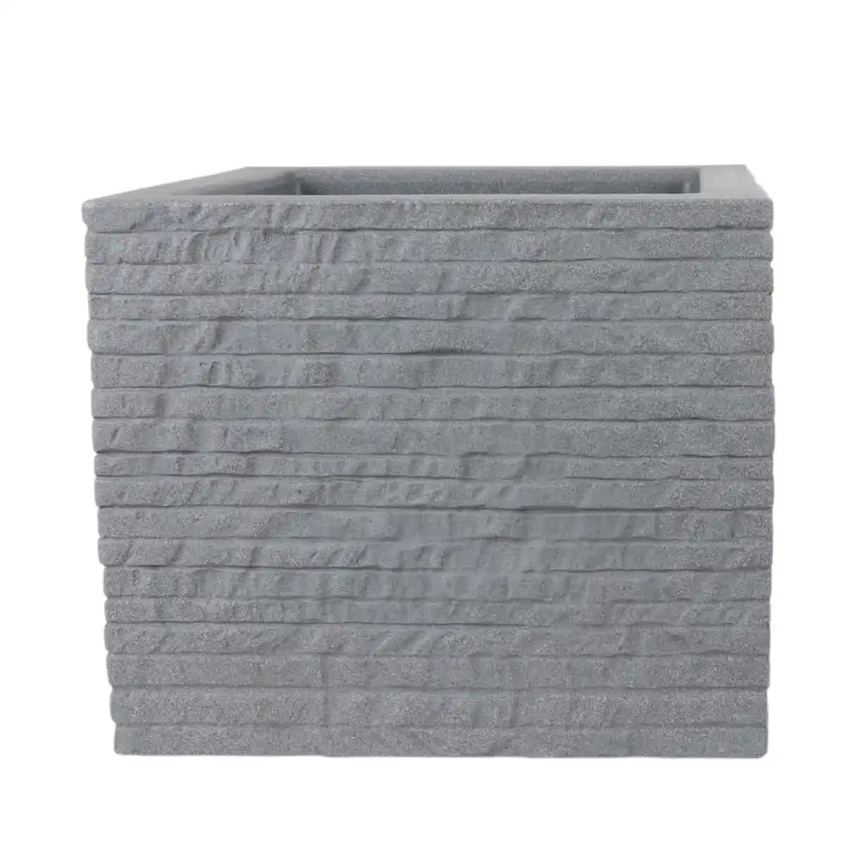 Bild 1 von Kubus Ziegel-Pflanzkübel 39x33x39cm Grau