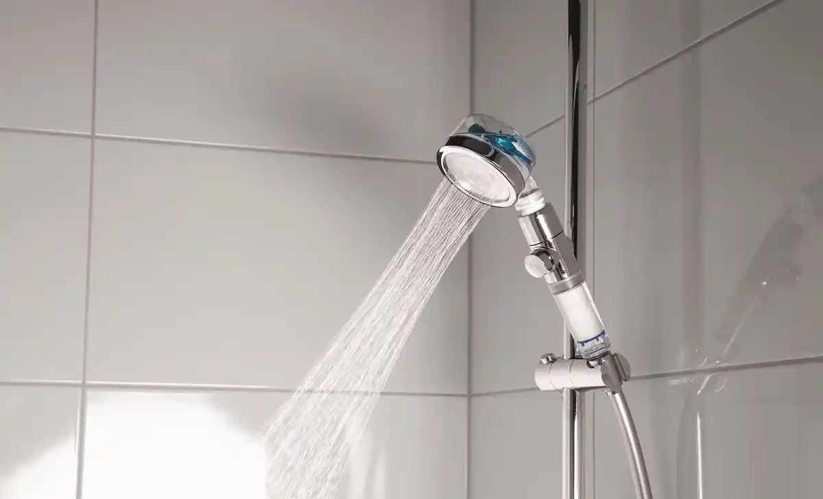 Bild 2 von Duschkopf mit Wasserstopptaste & Druckregler