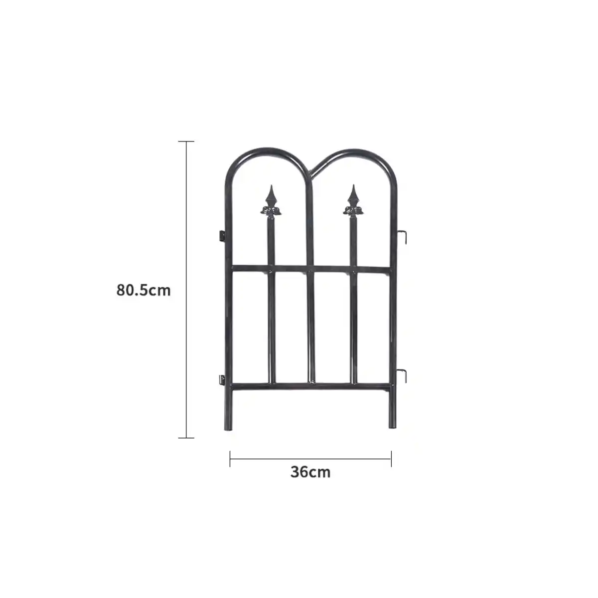 Bild 3 von 4-tlg. Rankgitter für Kletterpflanzen, ca. 36 x 80,5 cm - Schwarz