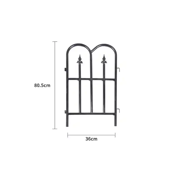 Bild 3 von 4-tlg. Rankgitter für Kletterpflanzen, ca. 36 x 80,5 cm - Schwarz