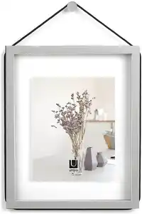 Umbra Corda 311201-918 Fotorahmen, 27,9 x 35,6 cm, 20,3 x 25,4 cm, Grau Bilderrahmen