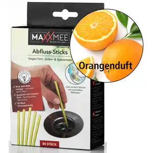 Abfluss-Sticks 50er-Pack - Orangenduft - Winter Edition