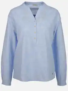 Damen Bluse mit feinen Streifen Blau