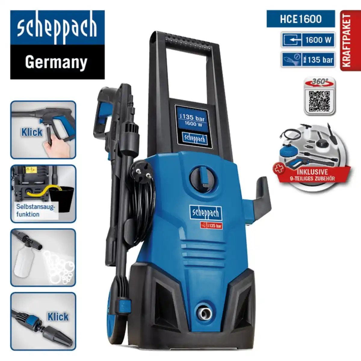 Bild 3 von Hochdruckreiniger-Set HCE1600 SE