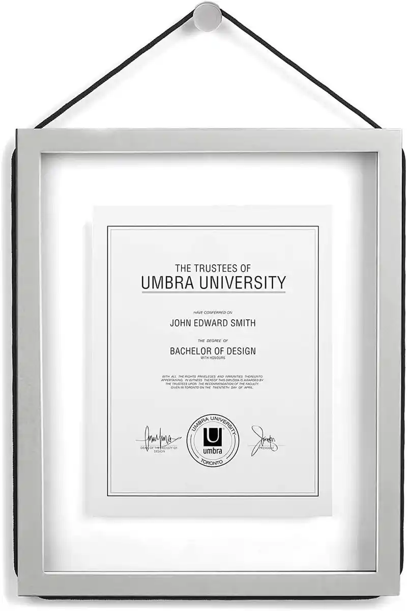Bild 3 von Umbra Corda 311201-918 Fotorahmen, 27,9 x 35,6 cm, 20,3 x 25,4 cm, Grau Bilderrahmen