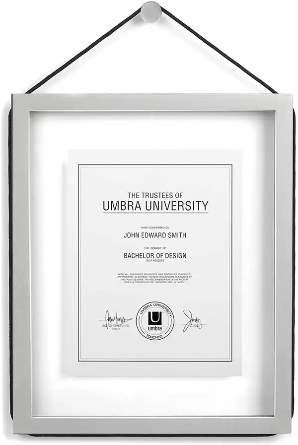 Bild 3 von Umbra Corda 311201-918 Fotorahmen, 27,9 x 35,6 cm, 20,3 x 25,4 cm, Grau Bilderrahmen