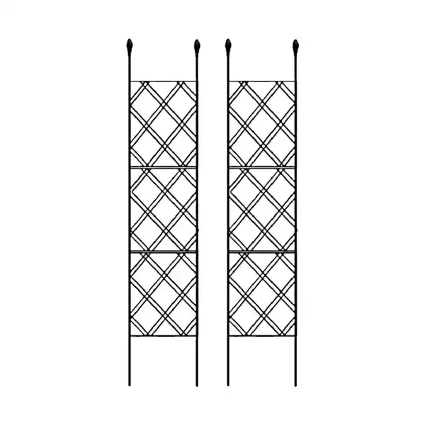 Bild 1 von 2-tlg. Rankgitter für Kletterpflanzen, ca. 30 x 140 cm - Schwarz