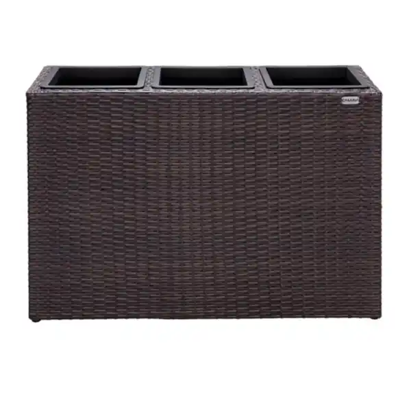 Bild 1 von Blumenkasten Polyrattan 83x60x30,5cm, braun