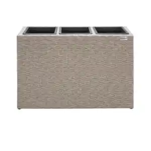 Blumenkasten Polyrattan 83x60x30,5cm, creme