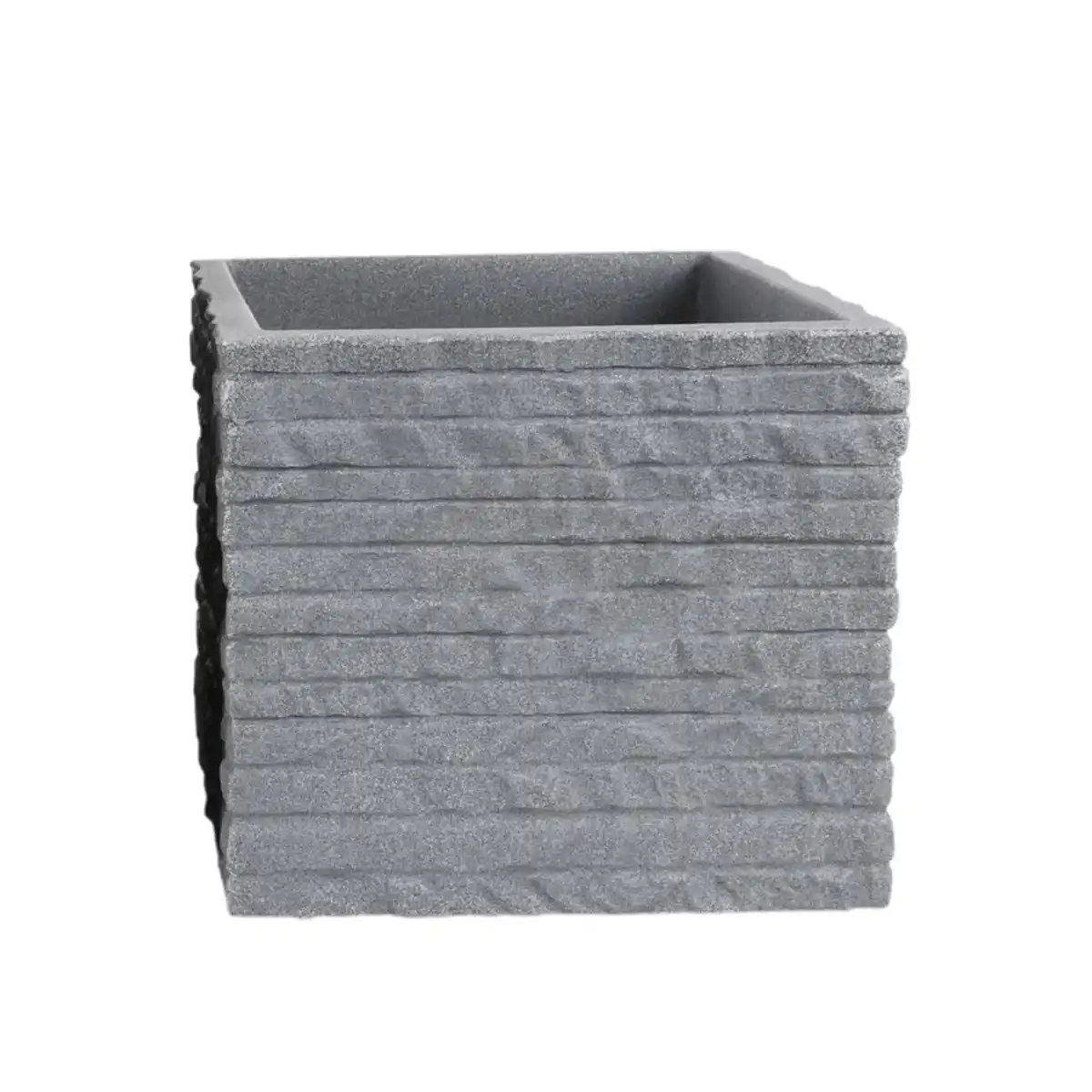 Bild 1 von Kubus Ziegel-Pflanzkübel 27x24x27cm Grau