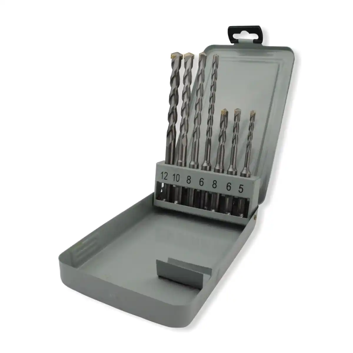 Bild 1 von SDS Plus Hammerbohrersatz 7tlg. 5-12mm Steinbohrer Set Bohrer Bohrersatz