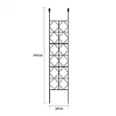 Bild 3 von 2-tlg. Rankgitter für Kletterpflanzen, ca. 30 x 140 cm - Schwarz