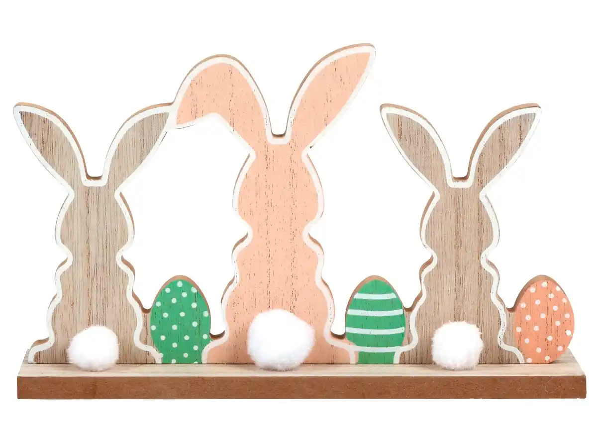 Bild 1 von Hasentrio Holz