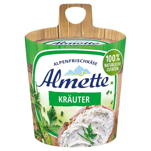 Bild 1 von ALMETTE Frischkäse Fass 150 g, Kräuter