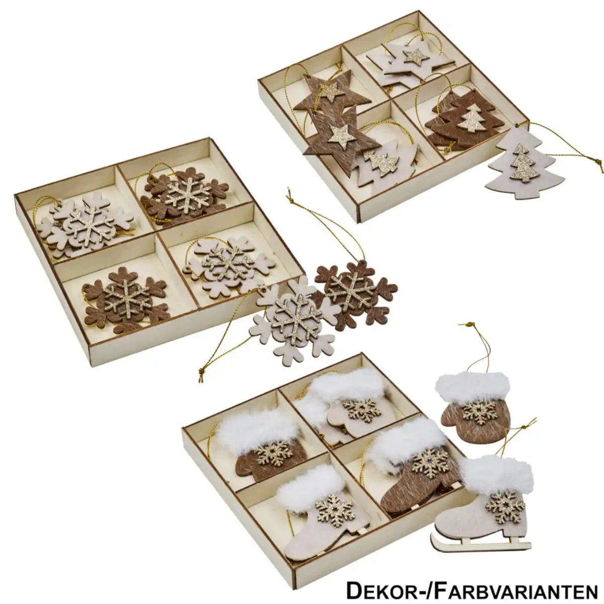 Bild 1 von Weihnachtsbaumschmuck-Set 8-teilig in verschiedenen Designs