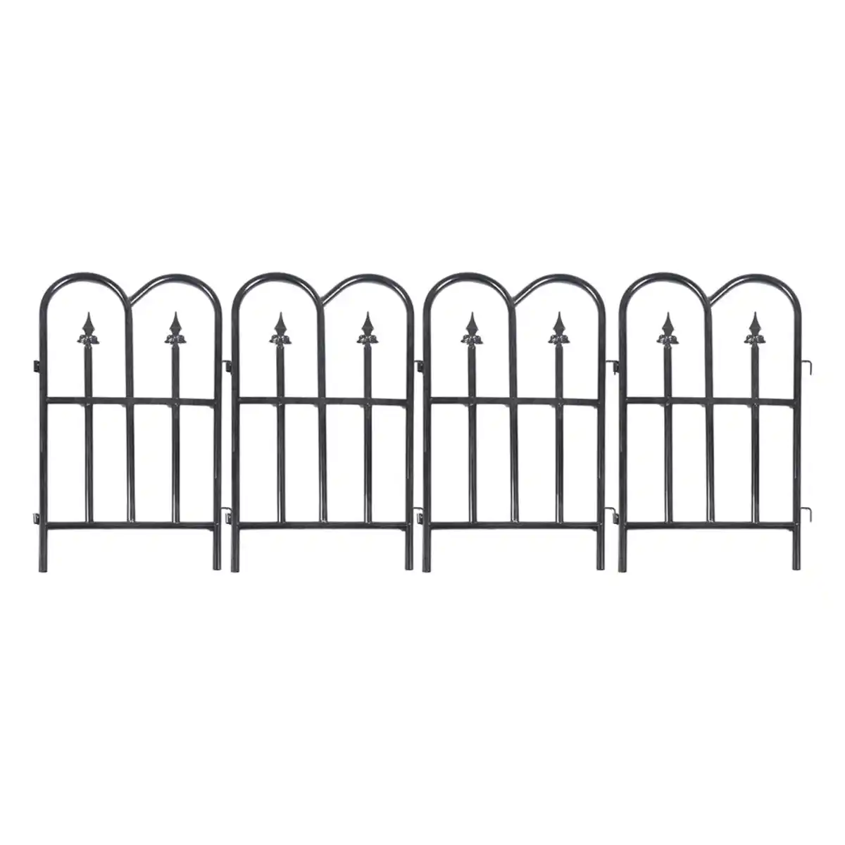 Bild 1 von 4-tlg. Rankgitter für Kletterpflanzen, ca. 36 x 80,5 cm - Schwarz