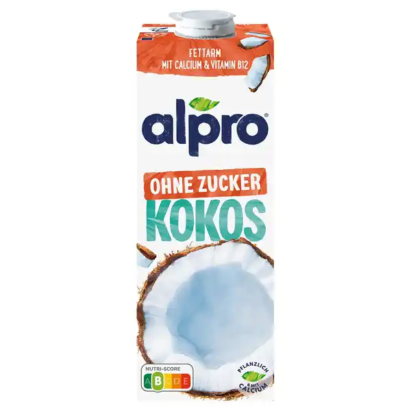 Bild 1 von ALPRO Mandel- oder Kokosdrink 1 l, Kokosnuss ungesüßt