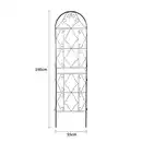 Bild 3 von 2-tlg. Rankgitter für Kletterpflanzen, ca. 190 x 55 cm - Schwarz