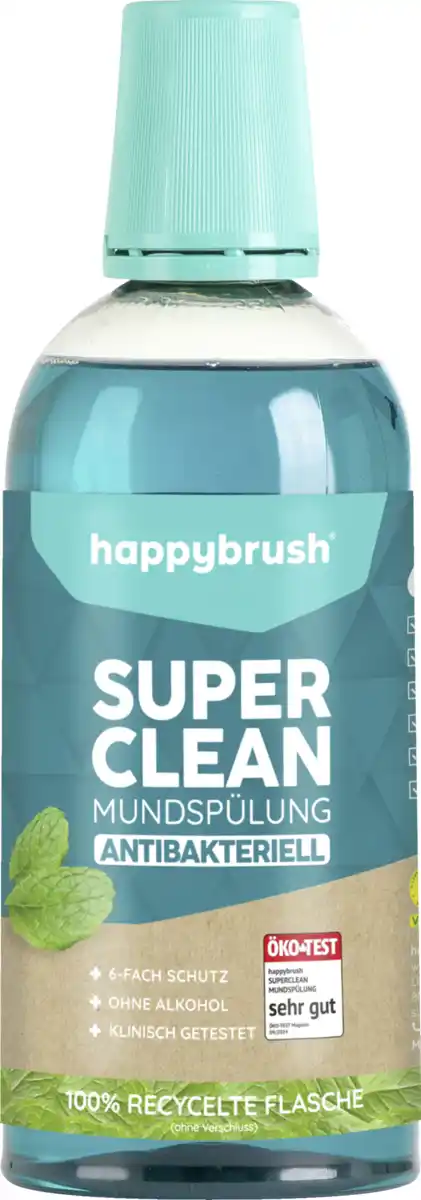 Bild 1 von happybrush Mundspülung SuperClean, 500 ml