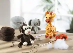 IDEENWELT Amigurumi-Häkelset Wildtiere